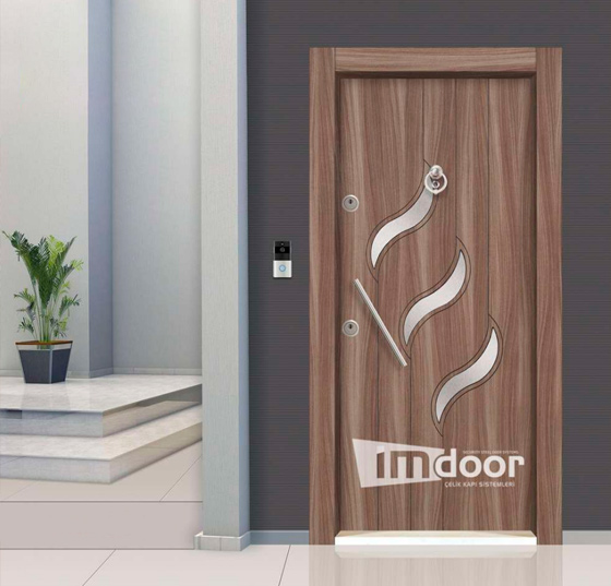 Chrome Laminox Steel Doors